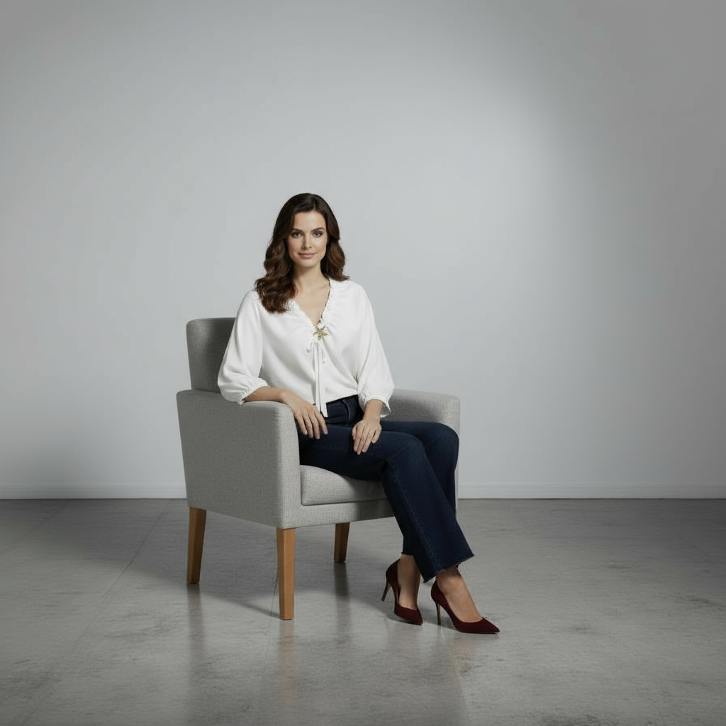 Blouse broche étoile