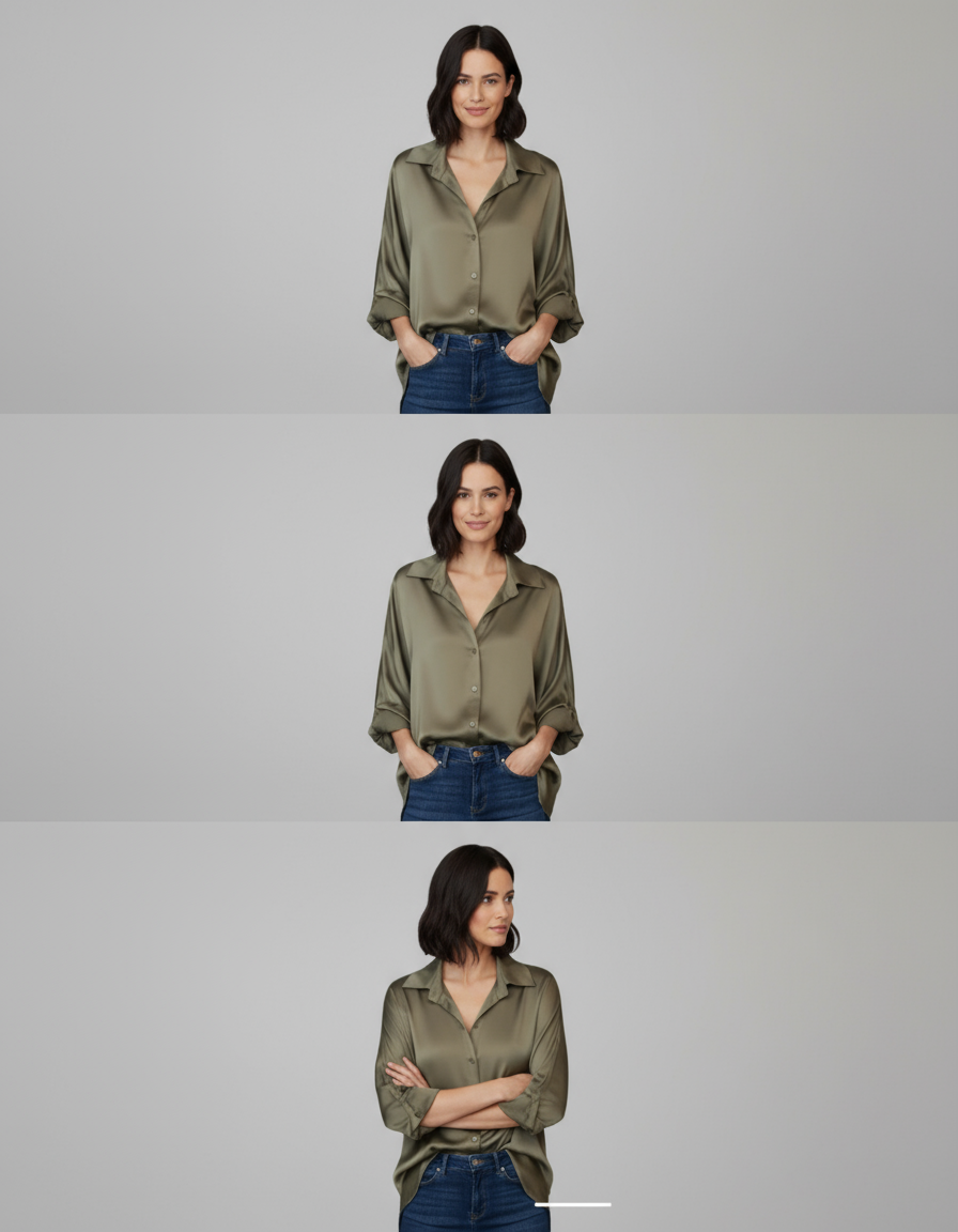 Chemise Serena longue satin