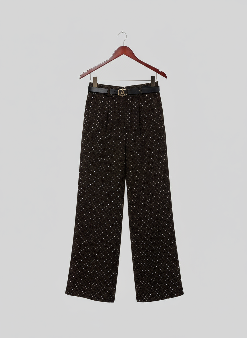 Pantalon palazzo paillettes