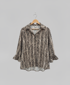 Blouse longue leopard