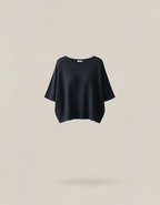 Pull 100% laine femme – Coupe fluide & élégante – bleu marine