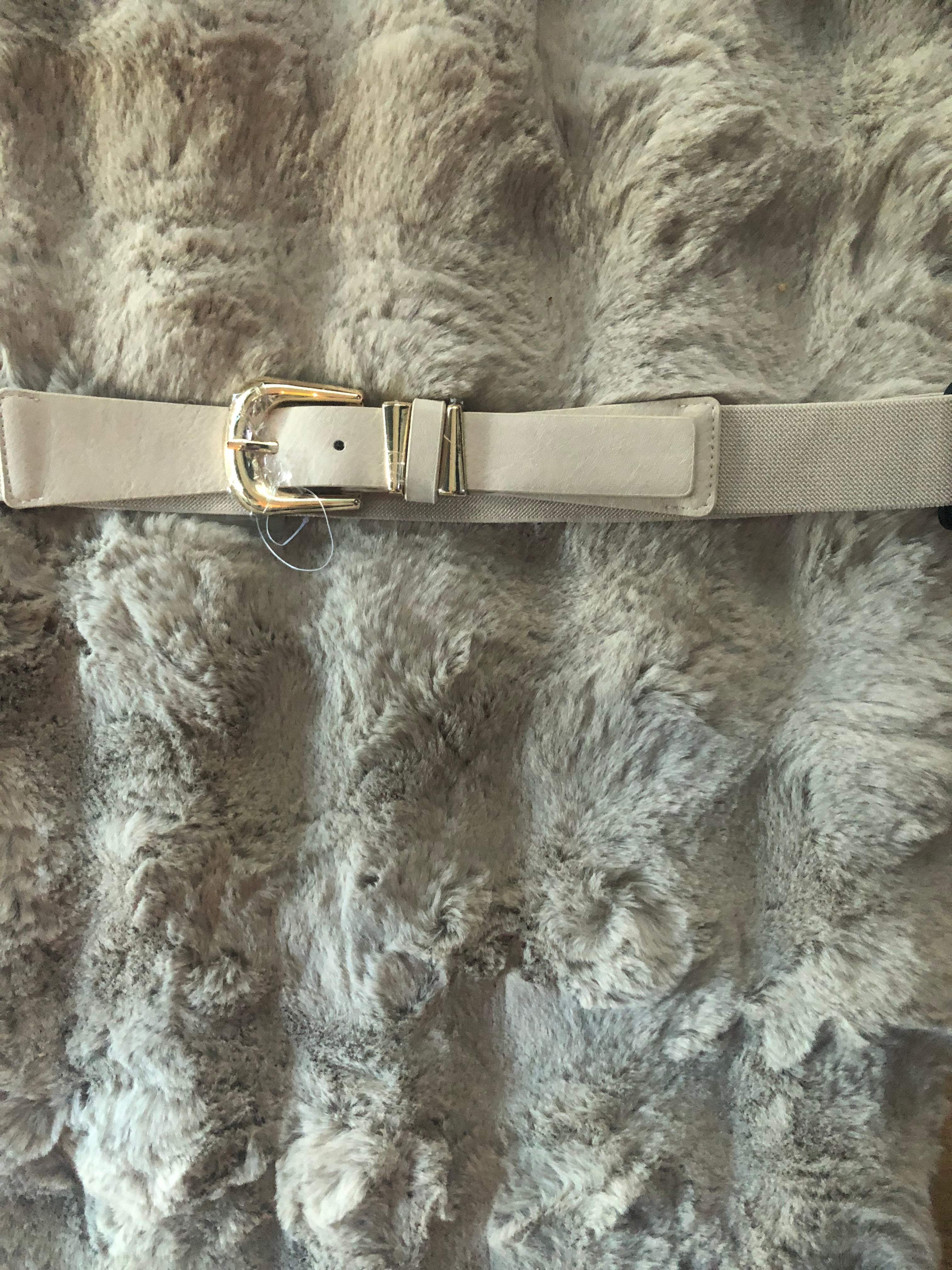 Ceinture élastique femme – boucle dorée chic – taille 34 à 46 – Sofia