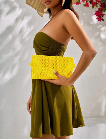 Pochette Zeina Vibes jaune soleil