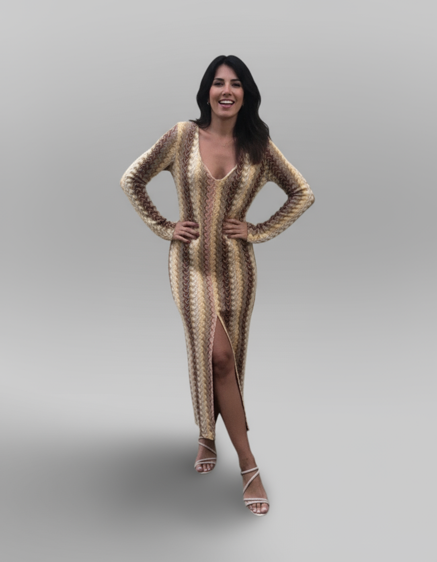 ROBE MAILLE CROCHET PIECE UNIQUE