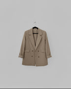 Veste de blazer oversize Beige sable