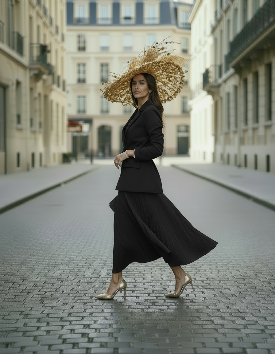 ROBE BLAZER JUPE PLISSE PIECE UNIQUE