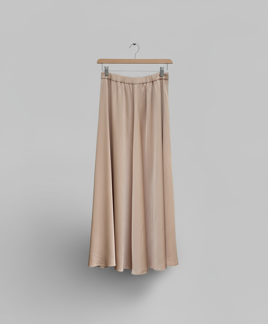 JUPE SATIN PIECE UNIQUE