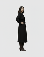 Manteau Clémence – Long, Ceinturé et Élégance Intemporelle