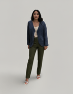 GILET A MAILLE BROCHE SOLEIL DORE PIECE UNIQUE