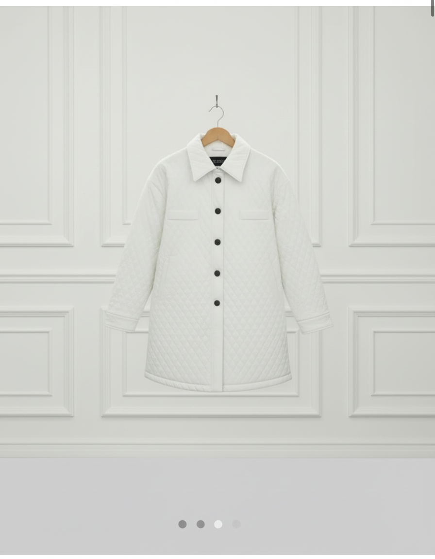 Blouson Matelassé Femme – Coupe Longue Élégante & Légère (Bella Linea)