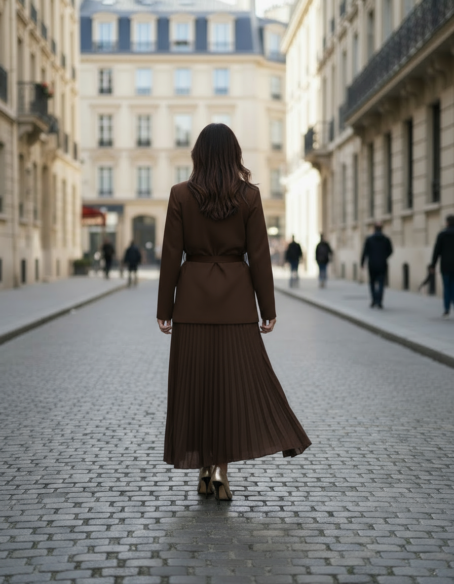 ROBE BLAZER JUPE PLISSE PIECE UNIQUE