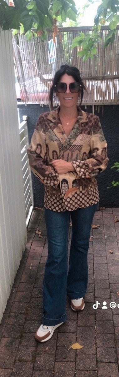 👑✨ Blazer Maharani – Création Exclusive Dolce Vita chocolat