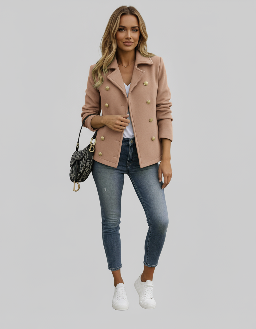 CABAN COURT BOUTONS DORE PIECE UNIQUE