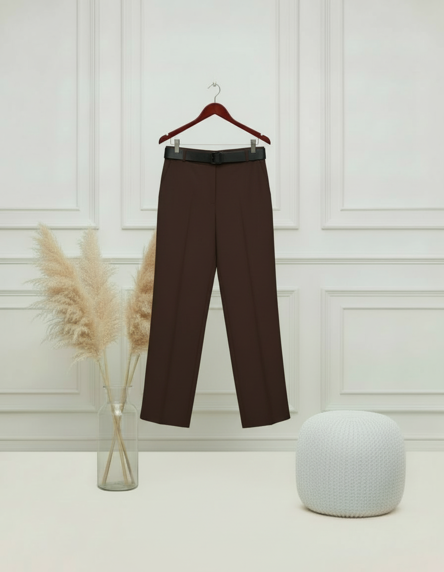 Pantalon Palazzo Taille Haute Femme – Coupe Fluide & Chic