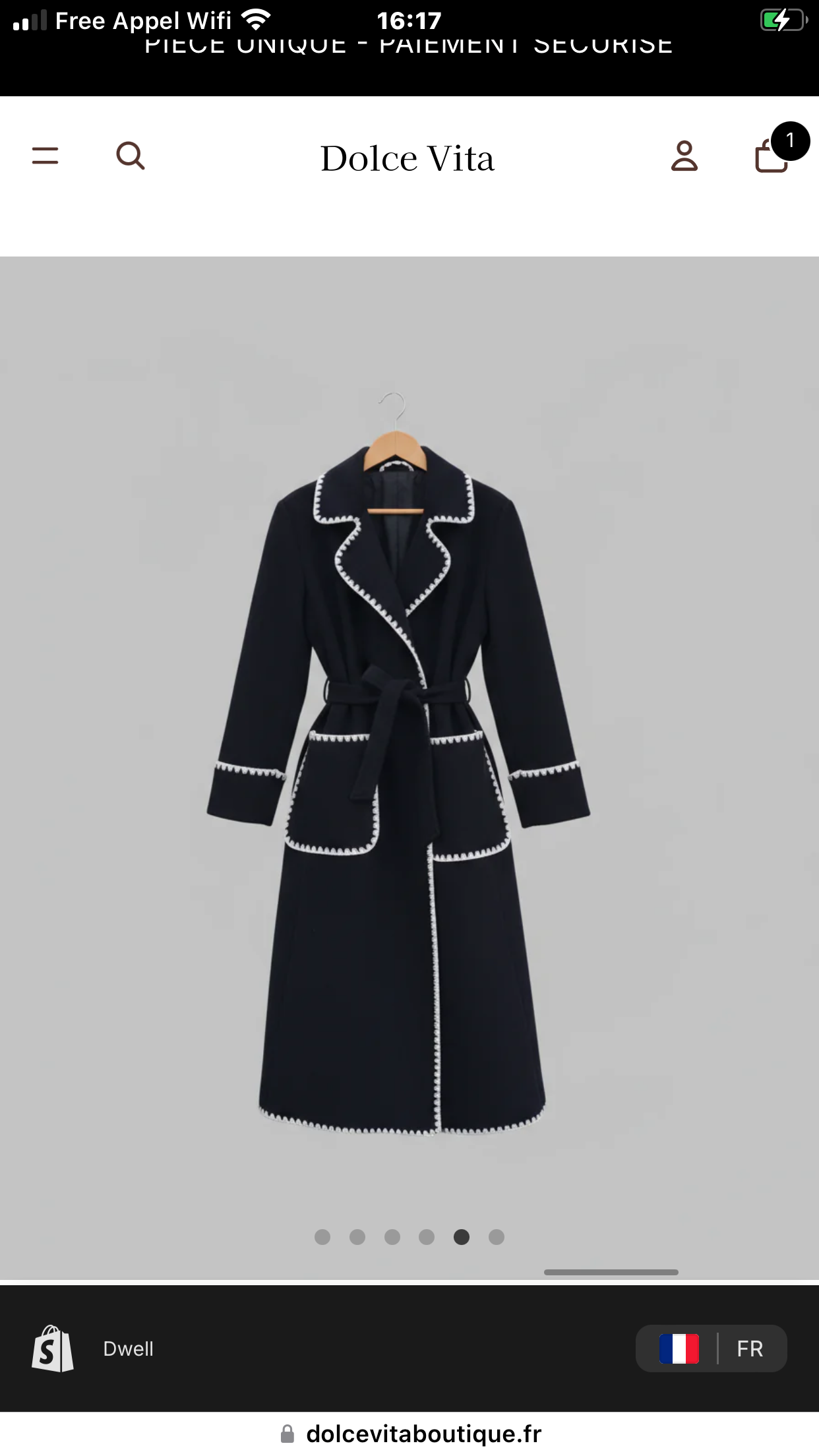 Manteau Long Laine Femme – Détails Contrastés Couture (Made in Italy)