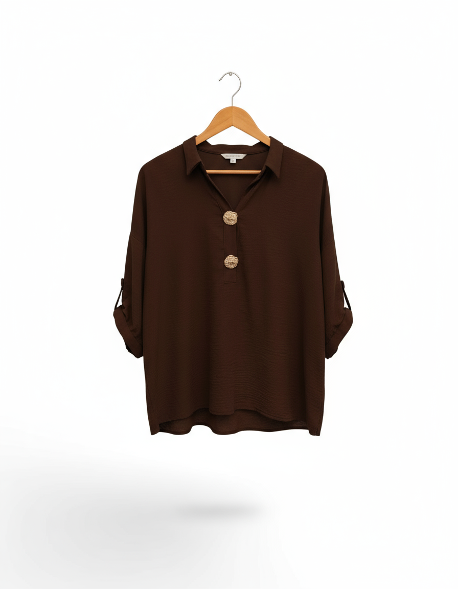 Blouse Icona bouton doré