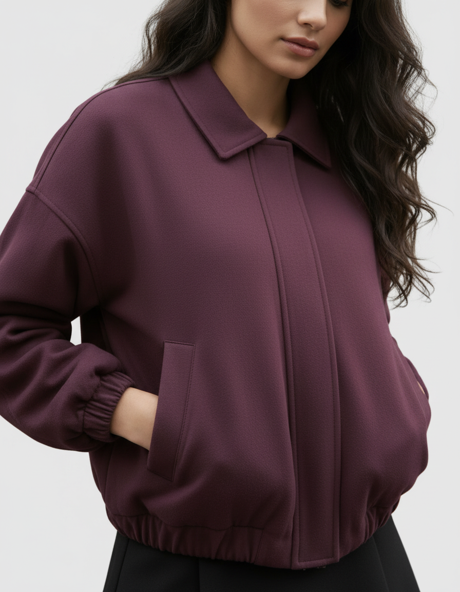 Blouson Suédine Femme – Coupe Oversize Chic