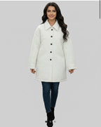 Blouson Matelassé Femme – Coupe Longue Élégante & Légère (Bella Linea)