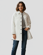 Blouson Matelassé Femme – Coupe Longue Élégante & Légère (Bella Linea)