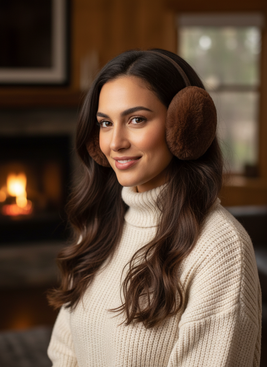 Cache-Oreilles Doux & Chaud – Fausse Fourrure Premium