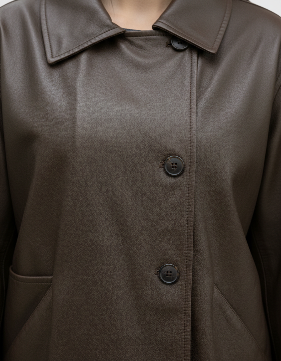 Veste Oversize Effet Cuir Femme – Simili Cuir Premium