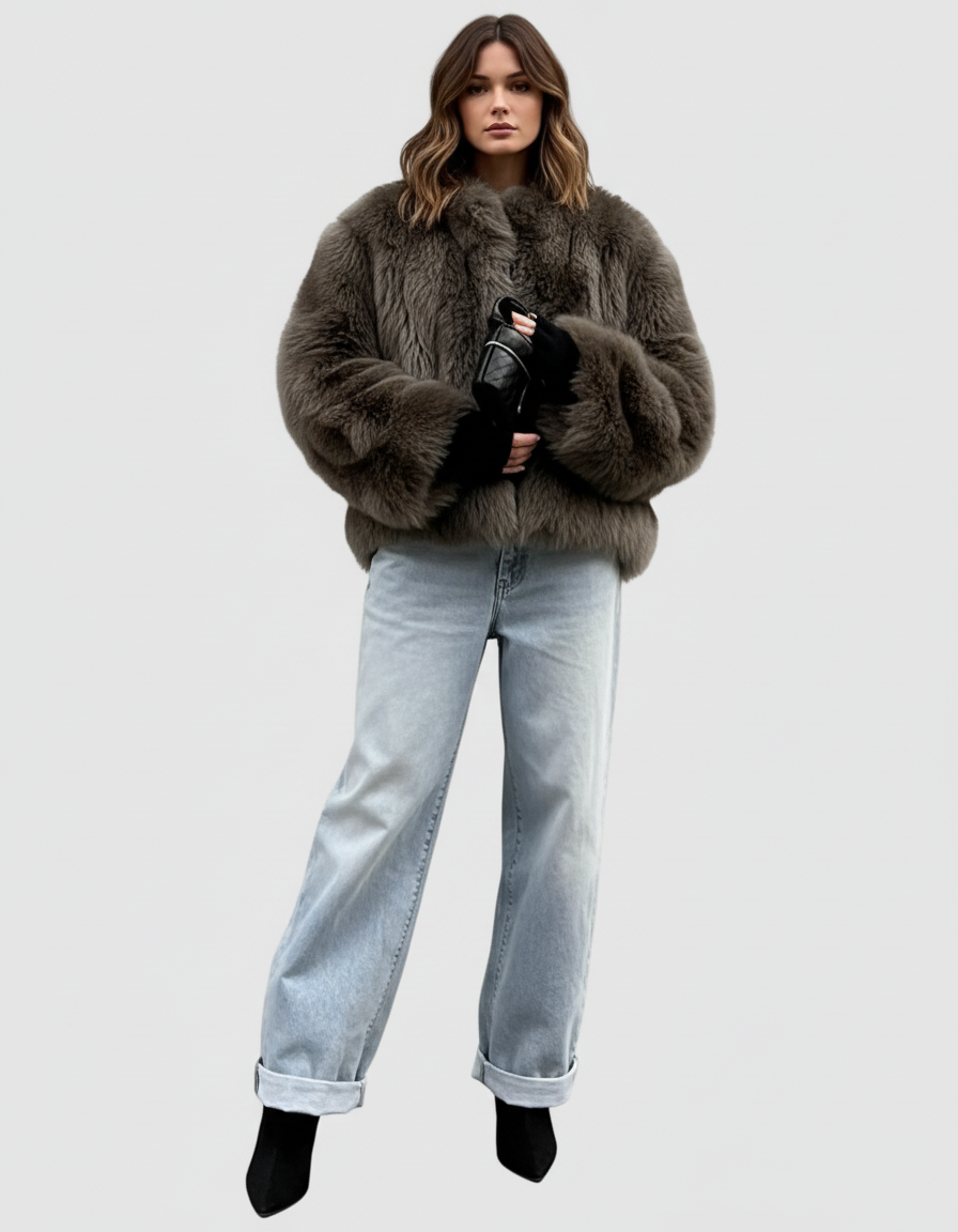 Veste Fausse Fourrure Premium Femme – Manteau Hiver Chic & Doux (Coupe Oversize)