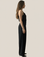 Pantalon ÉLYA Noir  Full Strass – Taille Haute Fluide Chic du 34 au 44