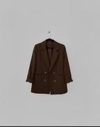 Veste de blazer oversize Chocolat