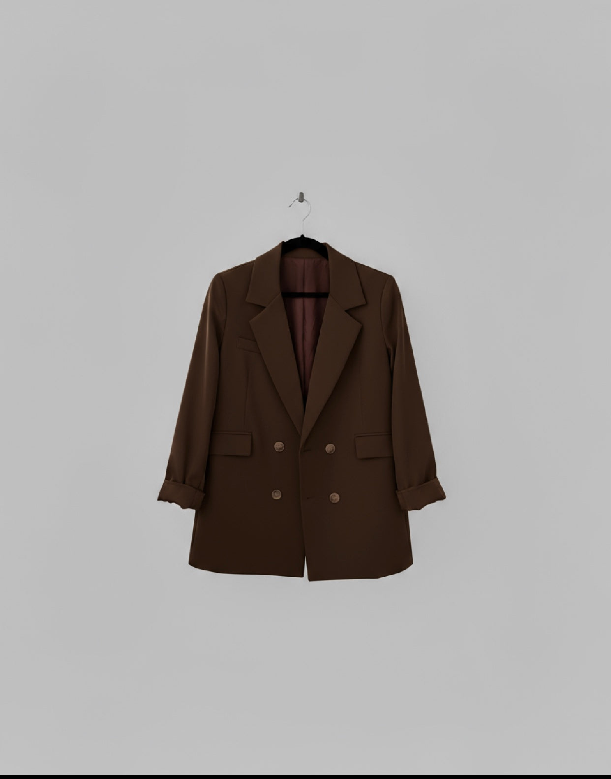 Veste de blazer oversize Chocolat