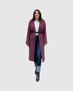 Manteau Long Laine Brossée Femme – Made in Italy (Coupe Chic & Oversize)