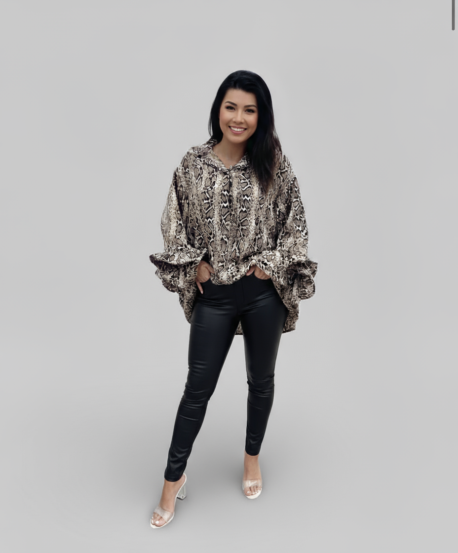 Blouse longue Python