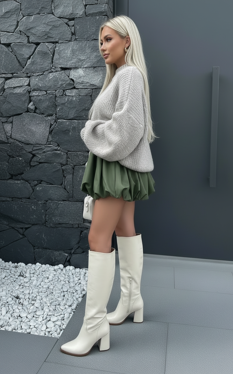 Jupe Pop Bulle chocolat- Volume & Style