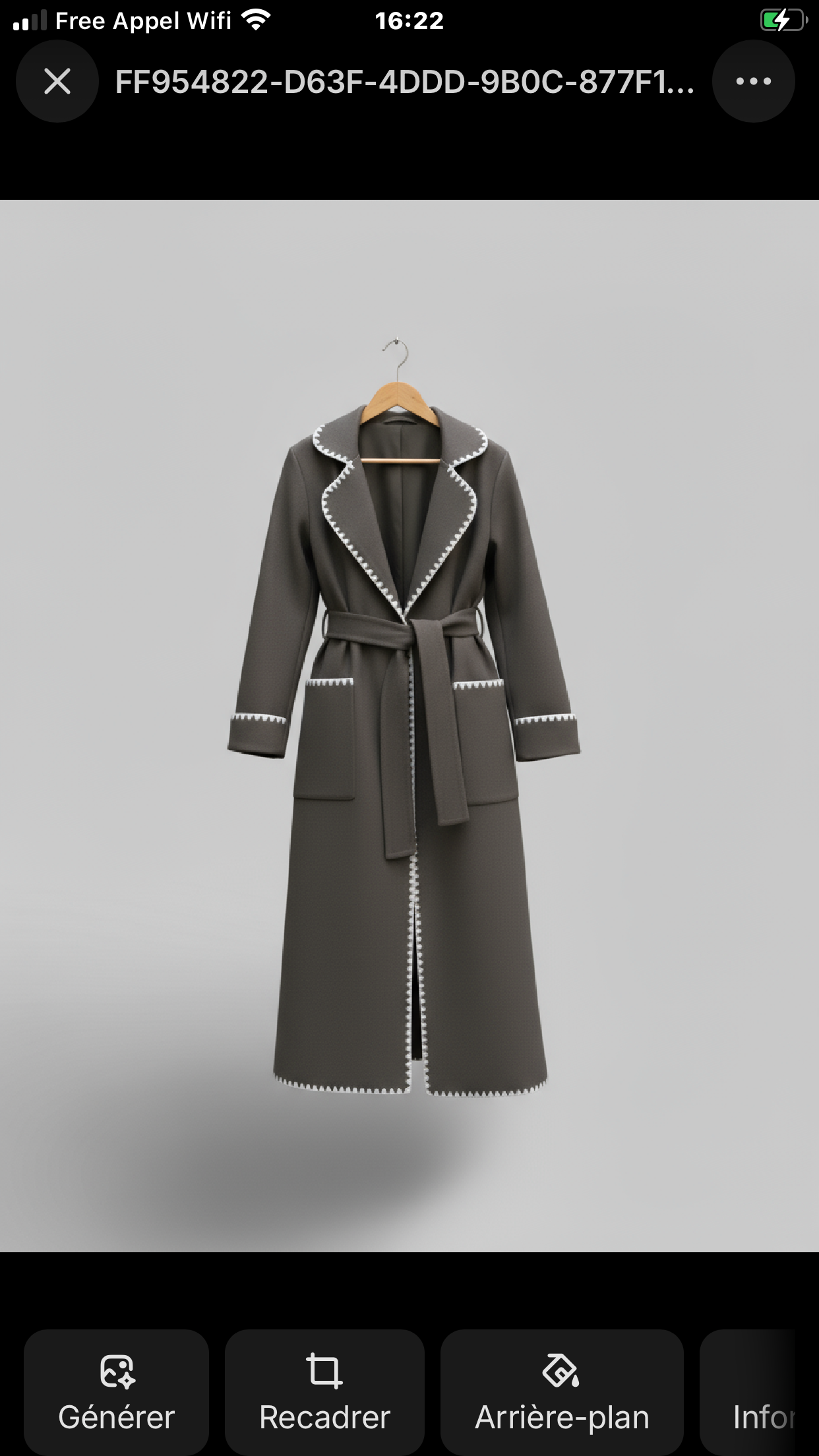 Manteau Long Laine Femme – Détails Contrastés Couture (Made in Italy)