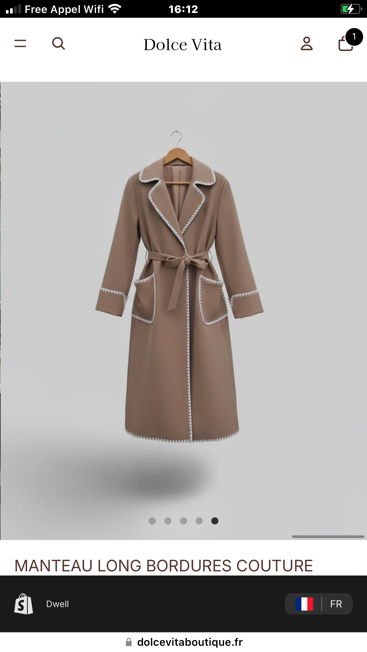 Manteau Long Laine Femme – Détails Contrastés Couture (Made in Italy)