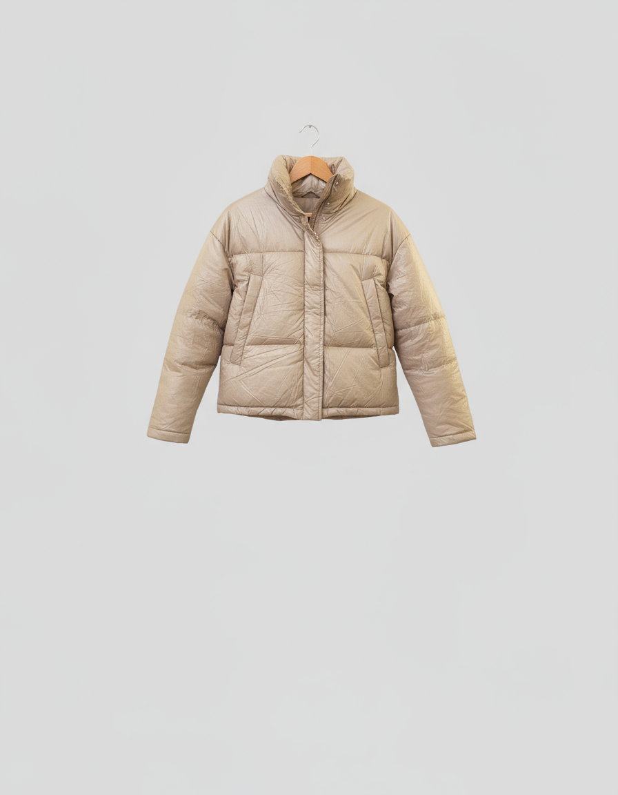 Doudoune chaude effet satiné