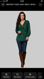 Blouse broche étoile