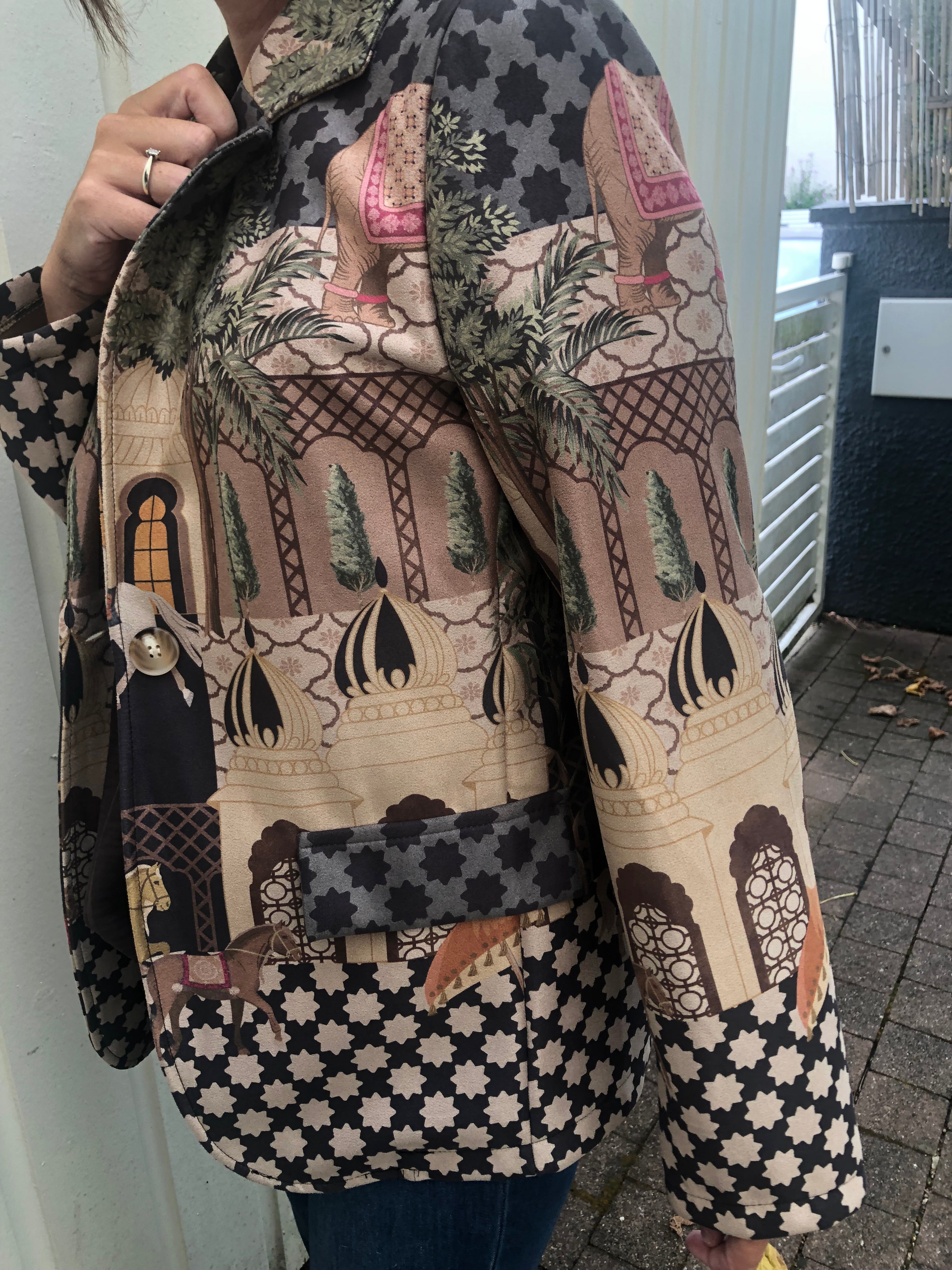 👑✨ Blazer Maharani – Création Exclusive Dolce Vita Noir