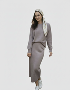 Ensemble Maille Chic Femme – Jupe Longue & Pull