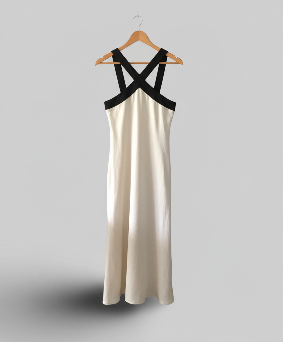 Robe croisées Bella Notte - Crème