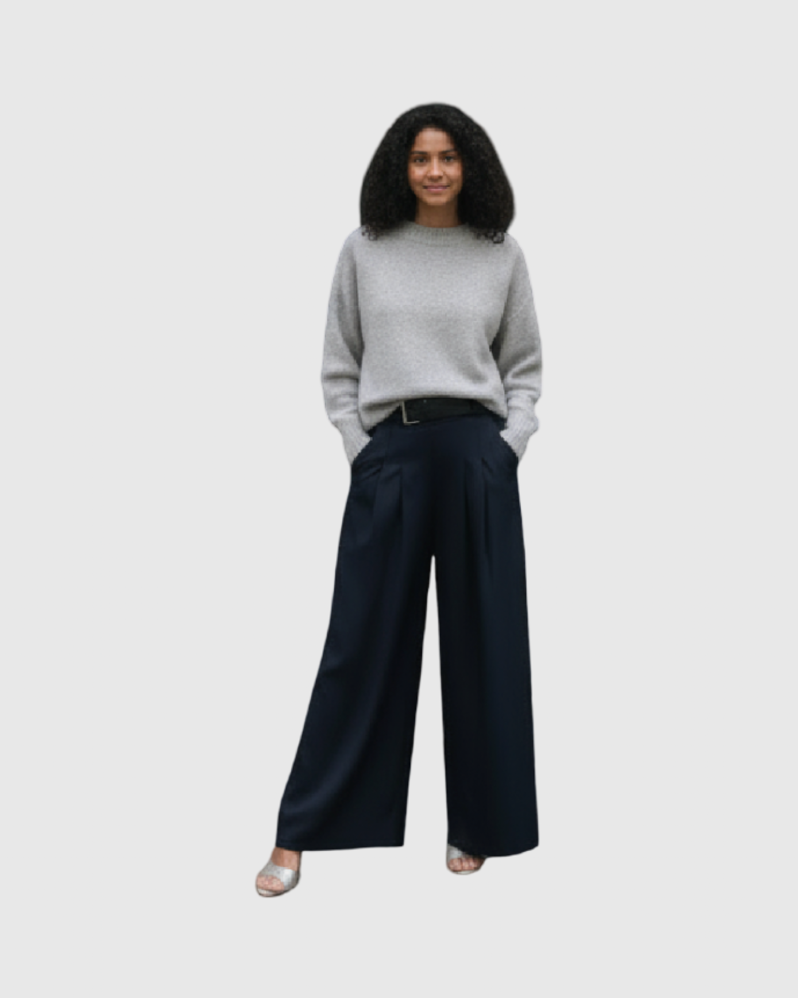 Pantalon Palazzo Taille Haute Femme – Coupe Fluide & Chic