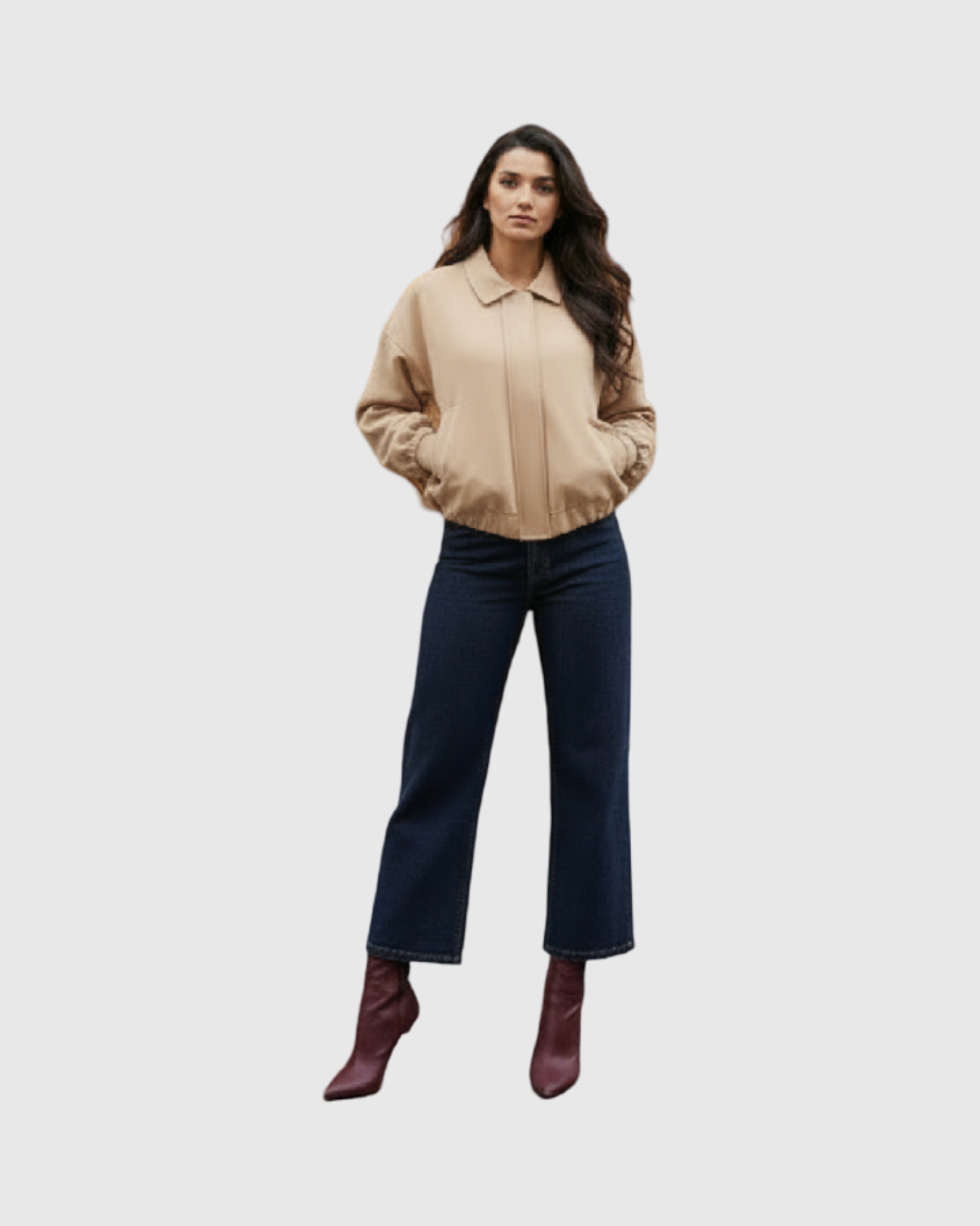 Blouson Suédine Femme – Coupe Oversize Chic