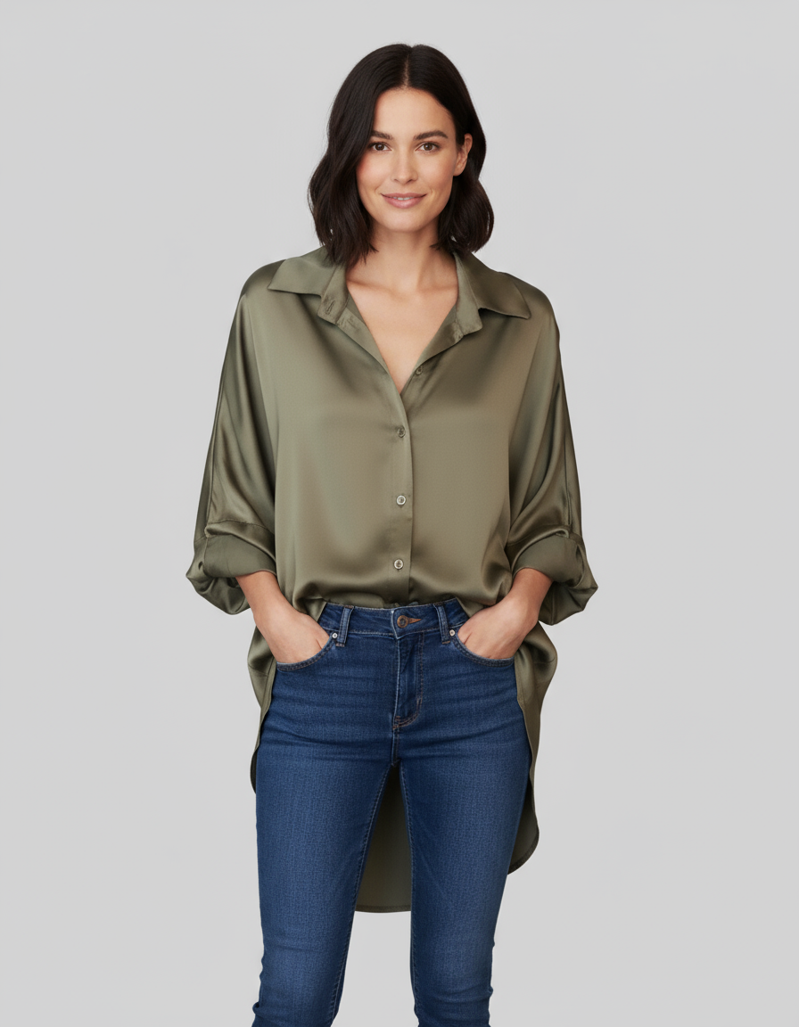 Chemise Serena longue satin