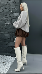 Jupe Pop Bulle chocolat- Volume & Style