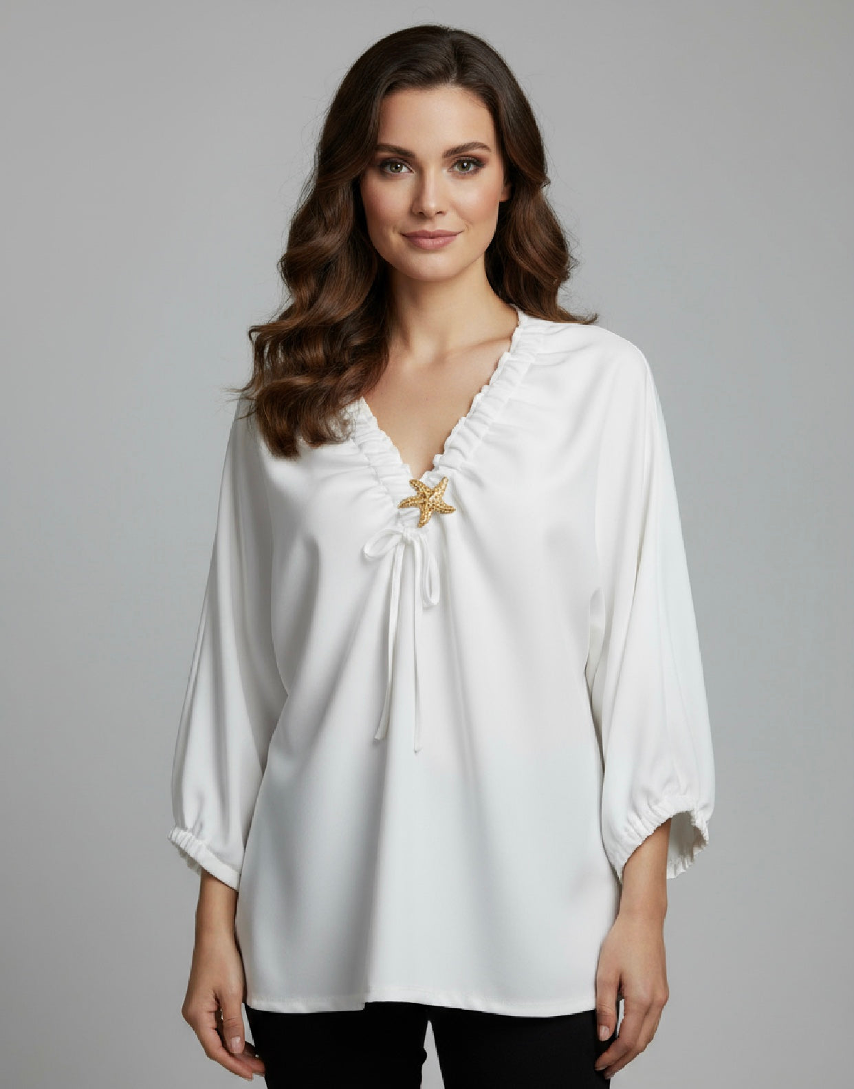 Blouse broche étoile