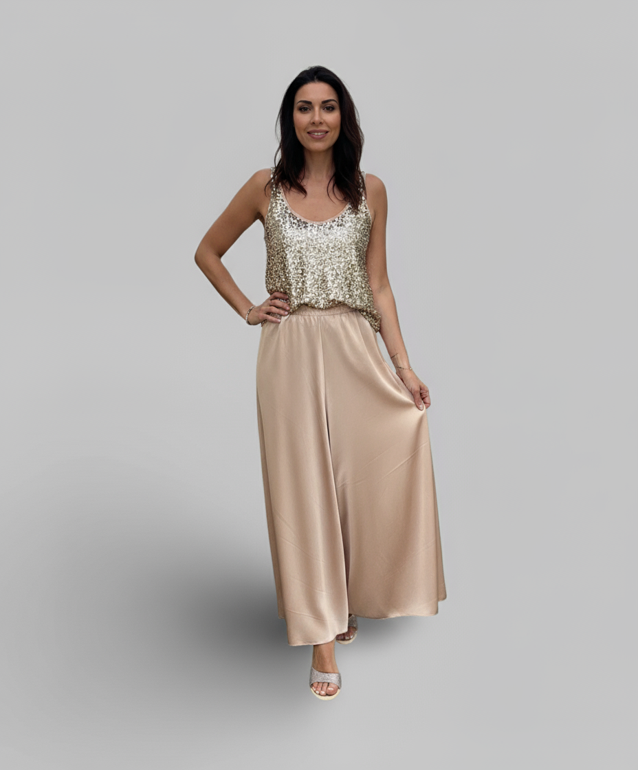 JUPE SATIN PIECE UNIQUE