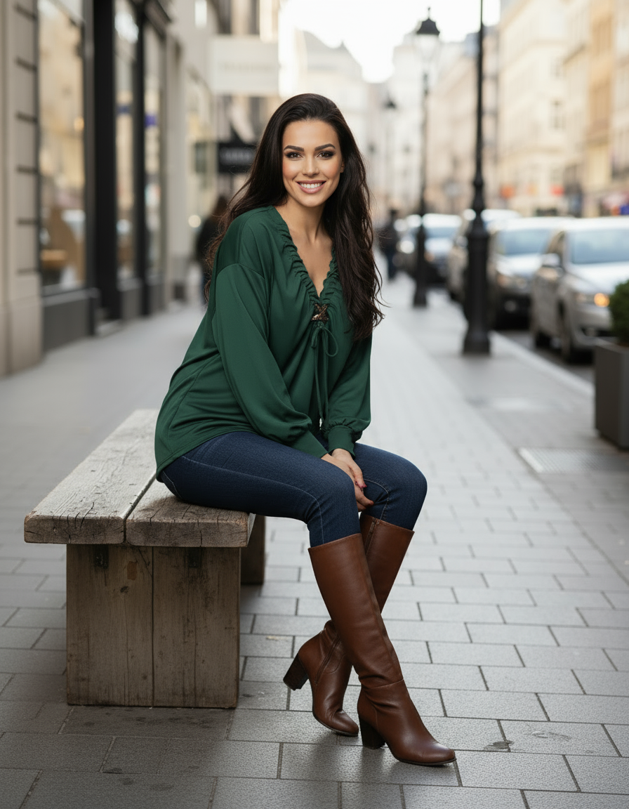 Blouse broche étoile