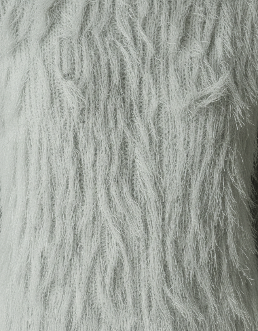 Pull  Manon Femme à Franges Écru – Maille Texturée Chic, Coupe Légèrement Oversize