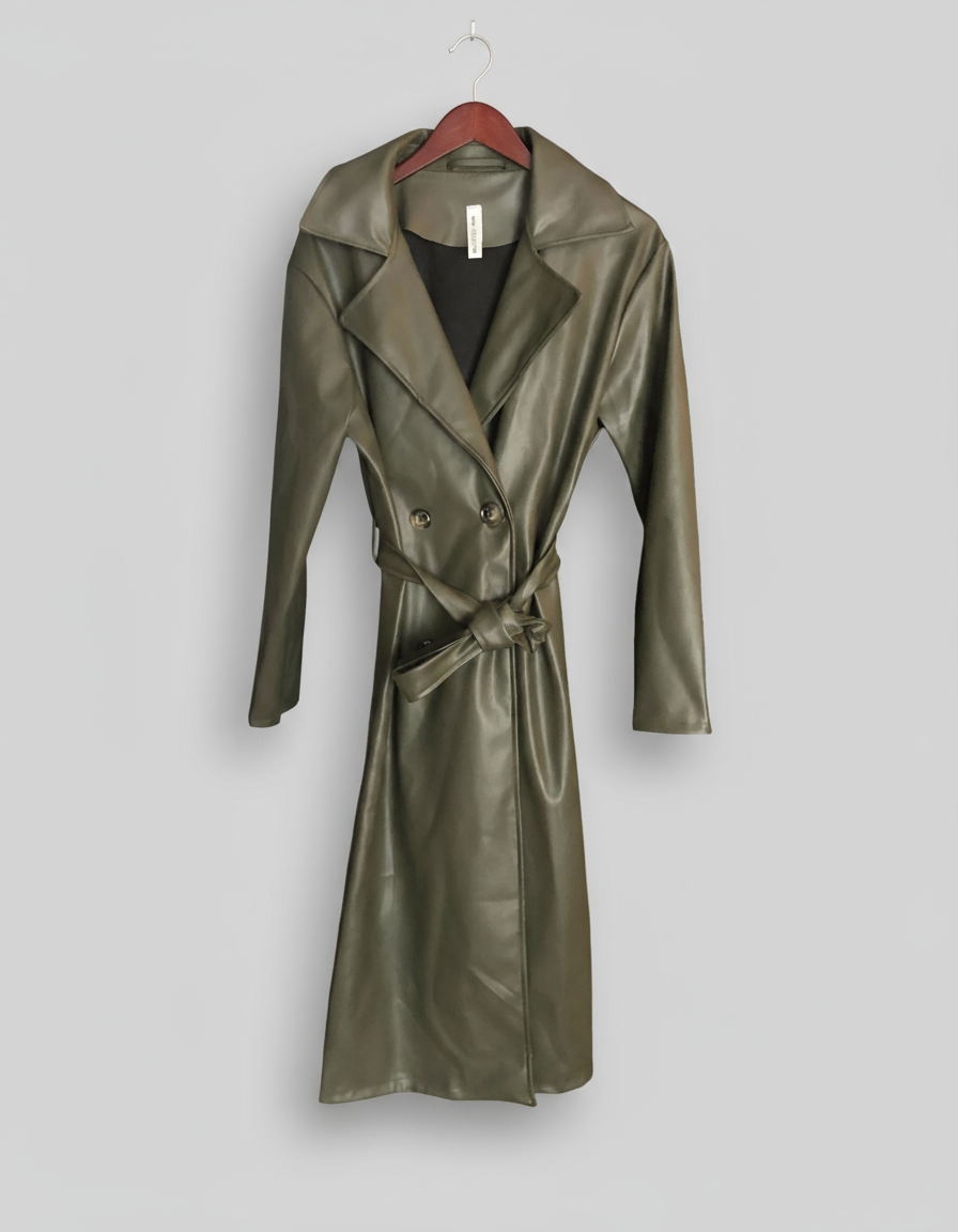 Trench Chaï simili cuir