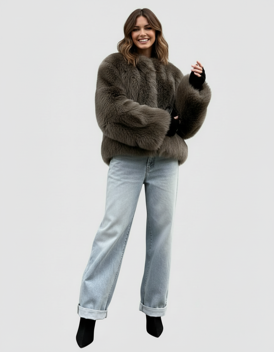 Veste Fausse Fourrure Premium Femme – Manteau Hiver Chic & Doux (Coupe Oversize)