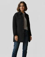 Blouson Matelassé Femme – Coupe Longue Élégante & Légère (Bella Linea)
